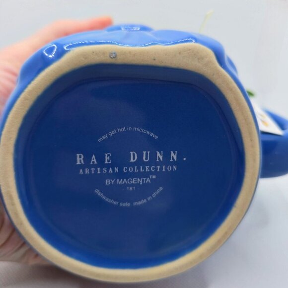 Rae Dunn ✦ MOM Blue Ceramic Mug Candle ✦ Rosemary Lavender Chamomile 16oz NWT - Picture 7 of 10